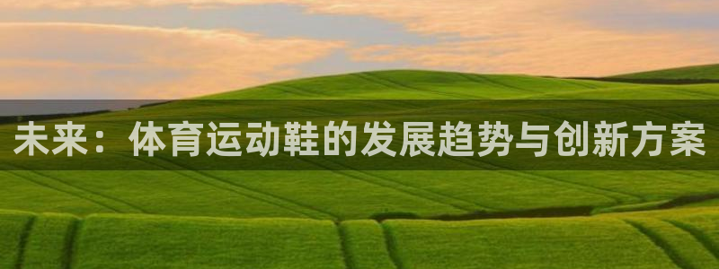 vsport体育官方集团官网:未来:体育运动鞋的发展趋势与创