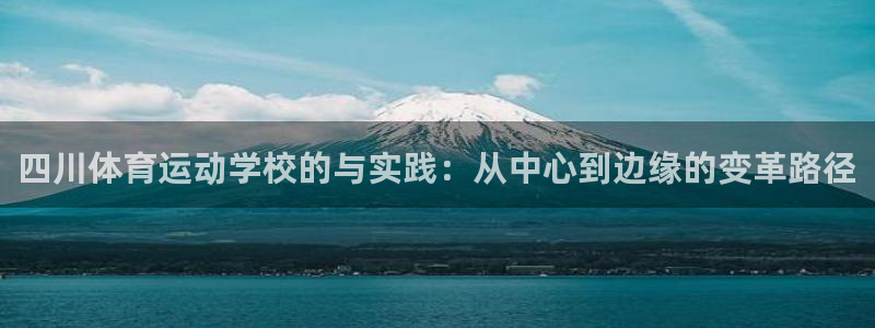 vsport体育官网下载平台:四川体育运动学校的与实践:从中